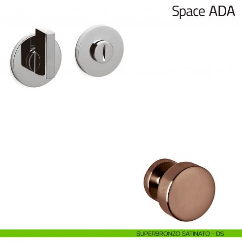 Nottolino per porta Space ADA Olivari basso superbronzo satinato