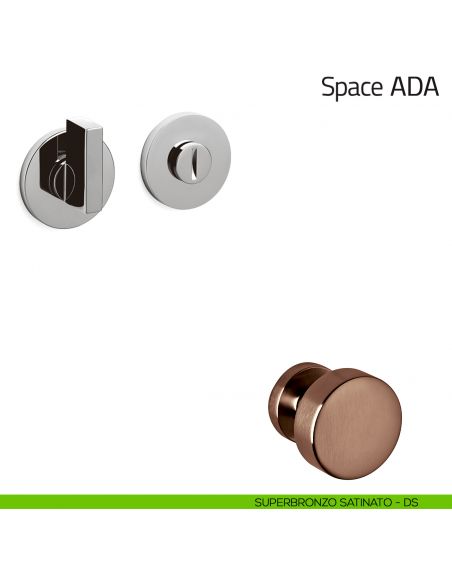 Nottolino per porta Space ADA Olivari basso superbronzo satinato