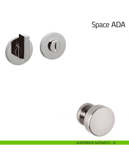 Nottolino per porta Space ADA Olivari basso superinox satinato