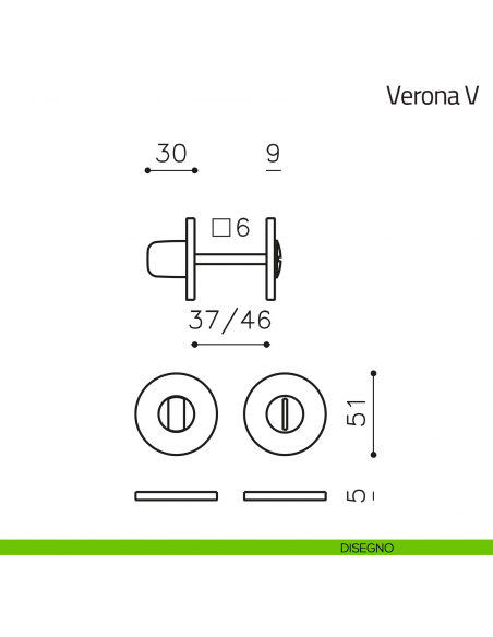 Nottolino per porta Verona V Olivari basso disegno