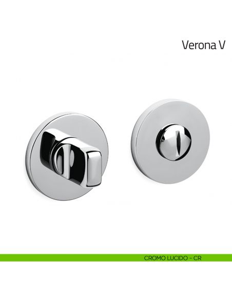 Nottolino per porta Verona V Olivari basso cromo lucido