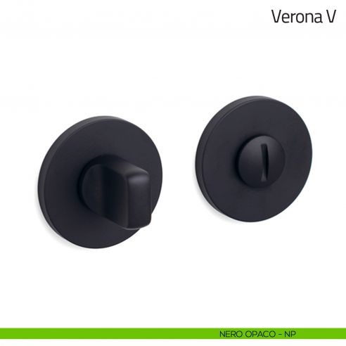 Nottolino per porta Verona V Olivari basso nero opaco