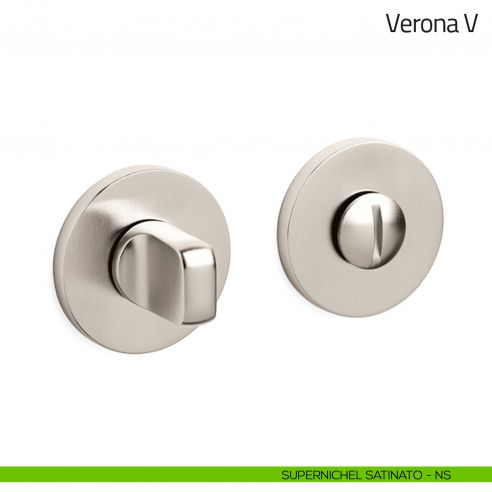 Nottolino per porta Verona V Olivari basso supernichel satinato