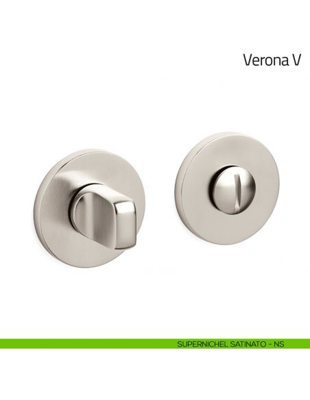 Nottolino per porta Verona V Olivari basso supernichel satinato