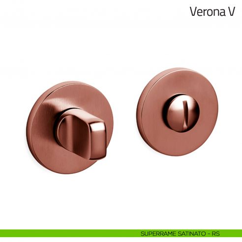 Nottolino per porta Verona V Olivari basso superrame satinato