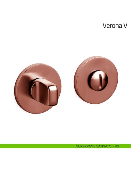 Nottolino per porta Verona V Olivari basso superrame satinato