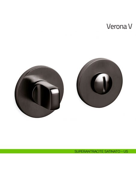 Nottolino per porta Verona V Olivari basso superantracite satinato