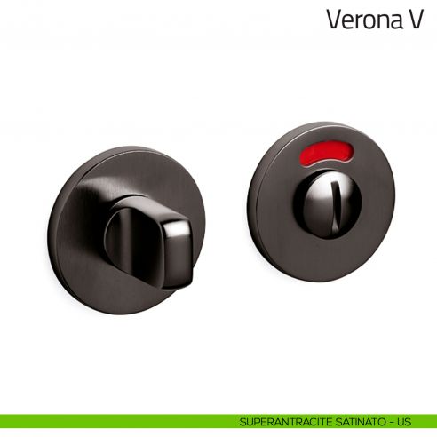 Nottolino per porta Verona V Olivari basso libero/occupato superantracite satinato