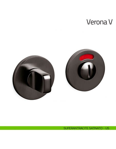 Nottolino per porta Verona V Olivari basso libero/occupato superantracite satinato