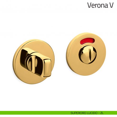Nottolino per porta Verona V Olivari basso libero/occupato superoro lucido