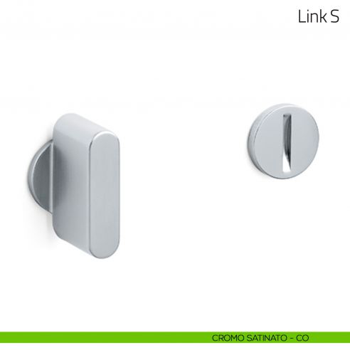 Nottolino per porta Link S Olivari cromo satinato