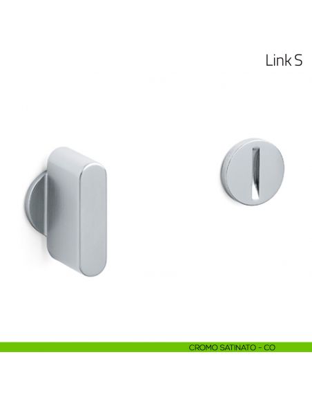 Nottolino per porta Link S Olivari cromo satinato