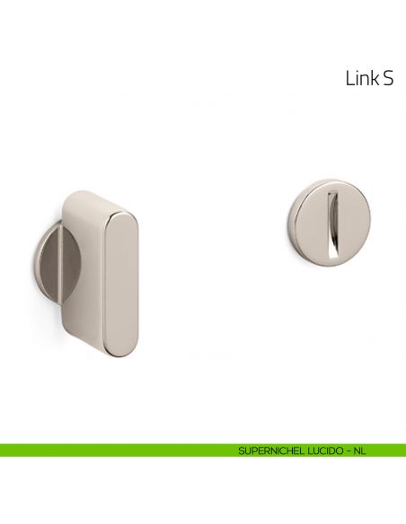 Nottolino per porta Link S Olivari supernichel lucido