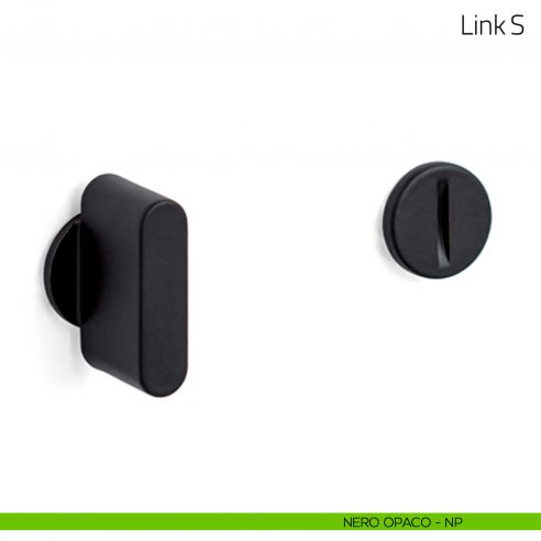 Nottolino per porta Link S Olivari nero opaco