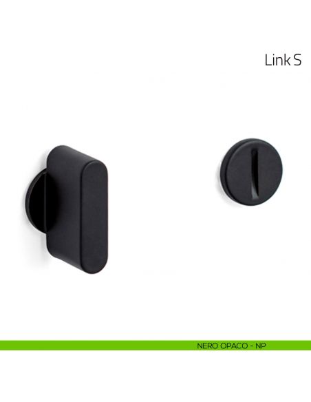 Nottolino per porta Link S Olivari nero opaco
