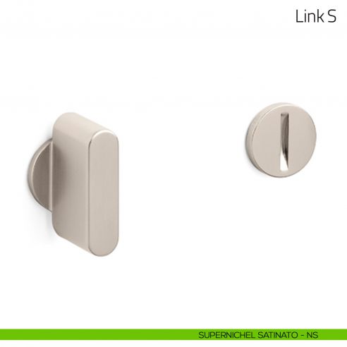 Nottolino per porta Link S Olivari supernichel satinato