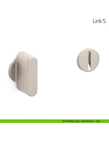 Nottolino per porta Link S Olivari supernichel satinato