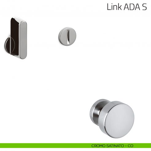 Nottolino per porta Link ADA S Olivari cromo satinato