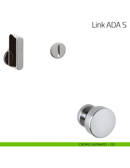 Nottolino per porta Link ADA S Olivari cromo satinato
