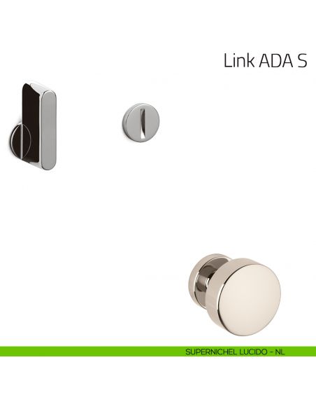 Nottolino per porta Link ADA S Olivari supernichel lucido