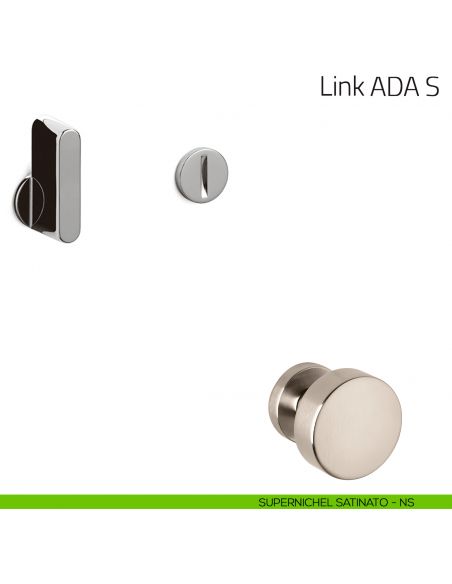 Nottolino per porta Link ADA S Olivari supernichel satinato
