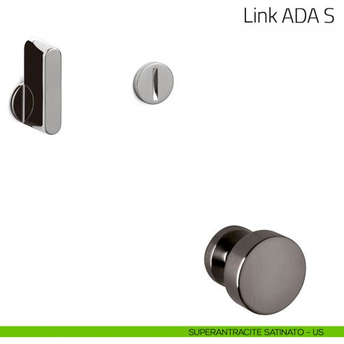 Nottolino per porta Link ADA S Olivari superantracite satinato