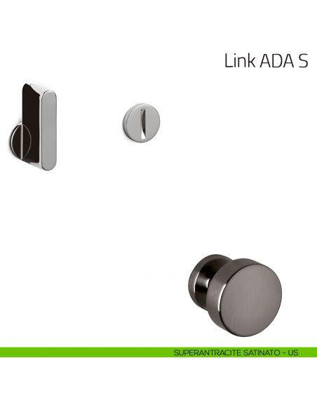 Nottolino per porta Link ADA S Olivari superantracite satinato