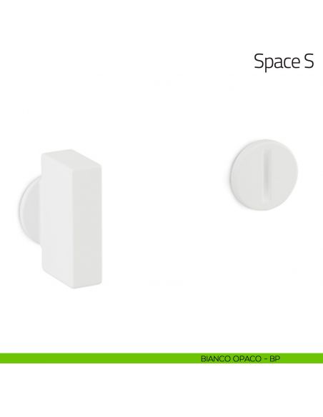 Nottolino per porta Space S Olivari bianco opaco