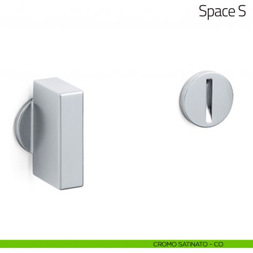 Nottolino per porta Space S Olivari cromo satinato