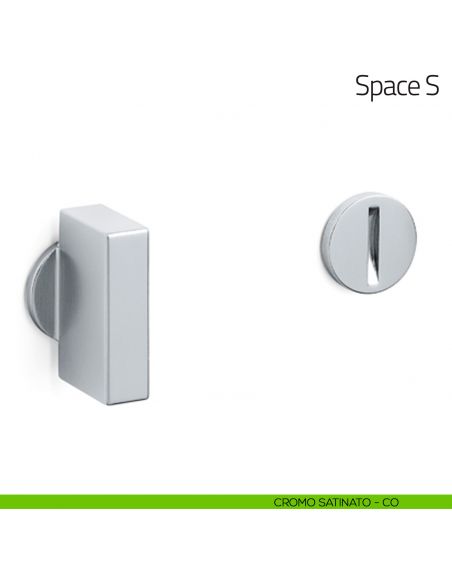Nottolino per porta Space S Olivari cromo satinato