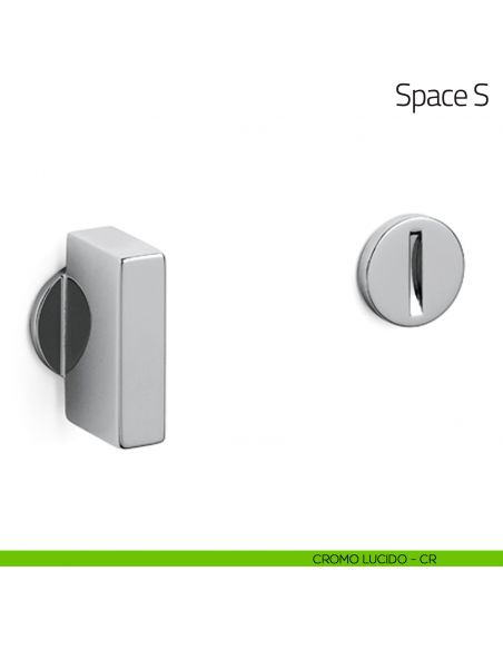 Nottolino per porta Space S Olivari cromo lucido