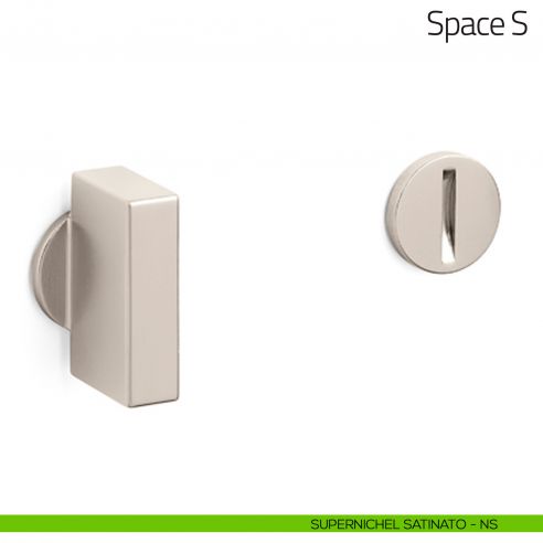 Nottolino per porta Space S Olivari supernichel satinato