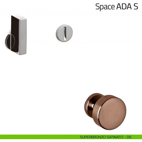Nottolino per porta Space ADA S Olivari superbronzo satinato
