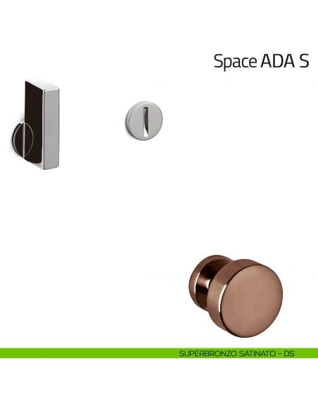 Nottolino per porta Space ADA S Olivari superbronzo satinato