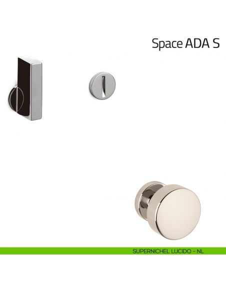 Nottolino per porta Space ADA S Olivari supernichel lucido