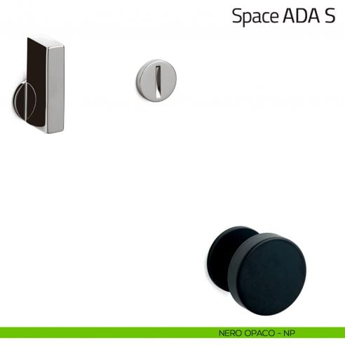 Nottolino per porta Space ADA S Olivari nero opaco