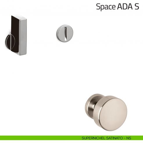 Nottolino per porta Space ADA S Olivari supernichel satinato