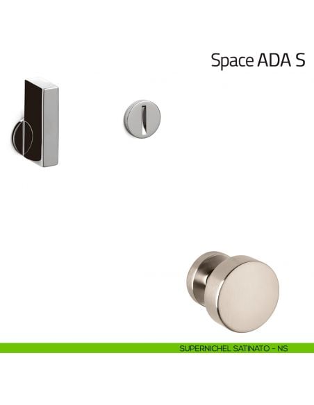Nottolino per porta Space ADA S Olivari supernichel satinato