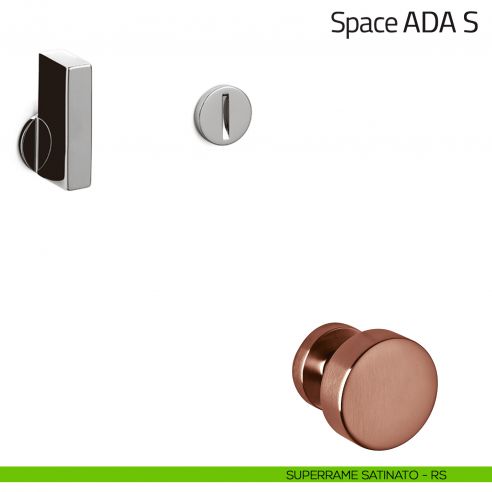 Nottolino per porta Space ADA S Olivari superrame satinato