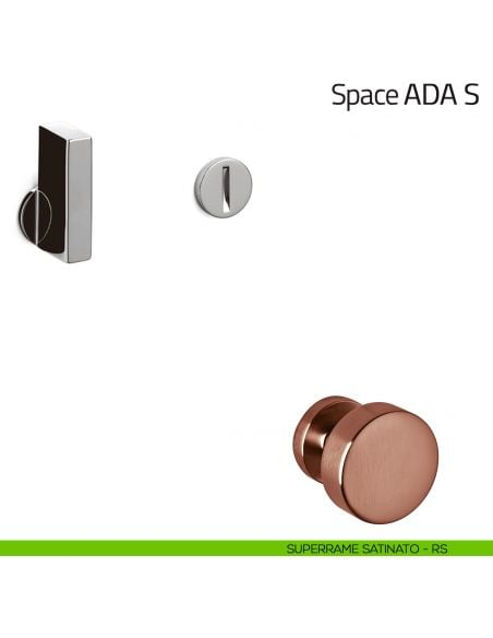 Nottolino per porta Space ADA S Olivari superrame satinato