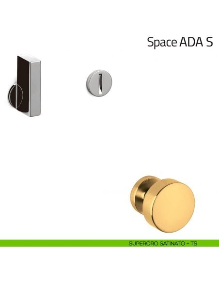 Nottolino per porta Space ADA S Olivari superoro satinato