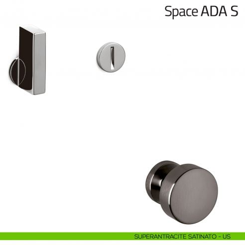 Nottolino per porta Space ADA S Olivari superantracite satinato