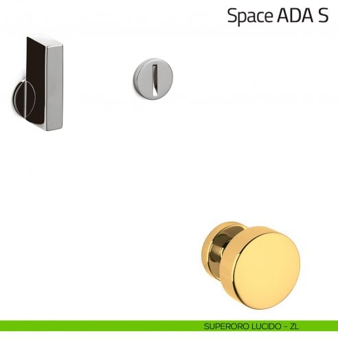Nottolino per porta Space ADA S Olivari superoro lucido