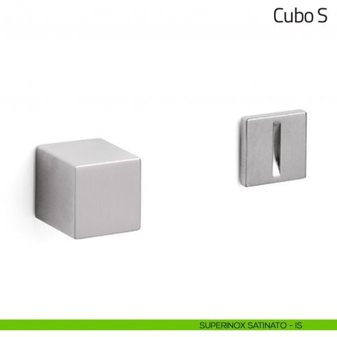 Nottolino per porta Cubo S Olivari superinox satinato