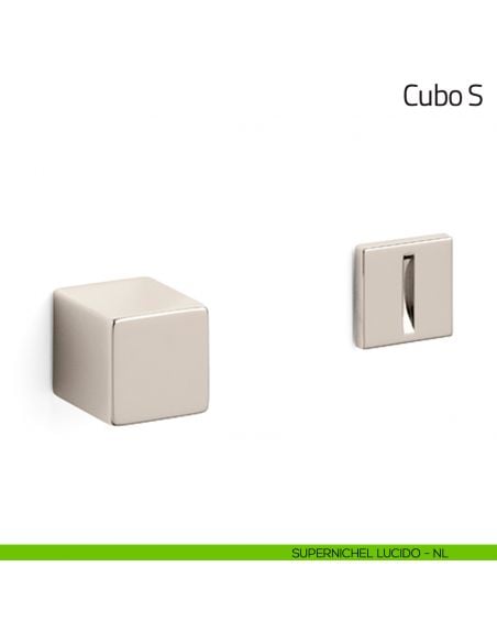 Nottolino per porta Cubo S Olivari supernichel lucido