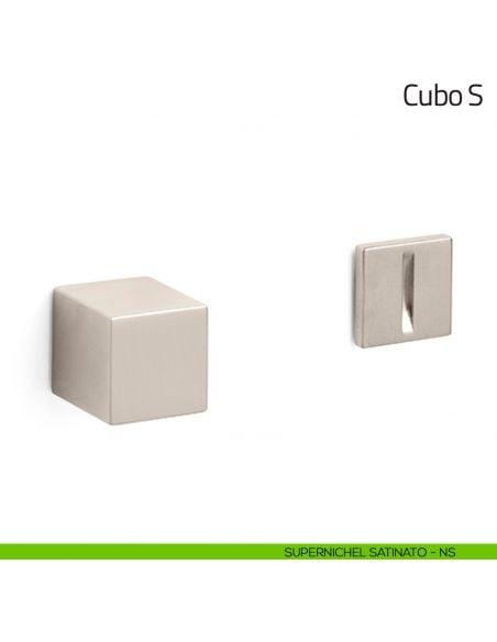 Nottolino per porta Cubo S Olivari supernichel satinato