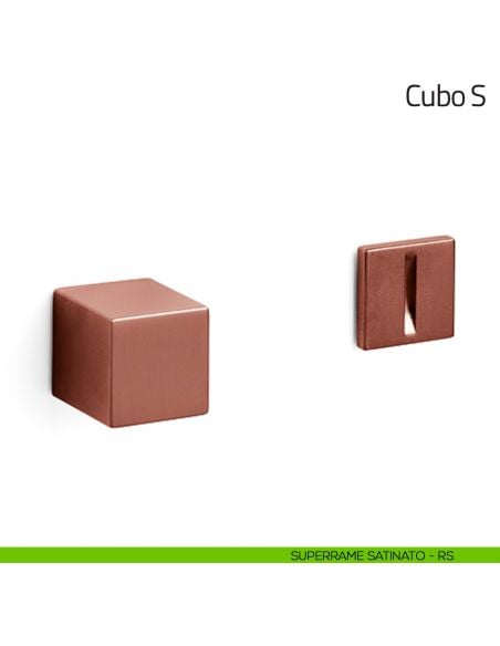 Nottolino per porta Cubo S Olivari superrame satinato