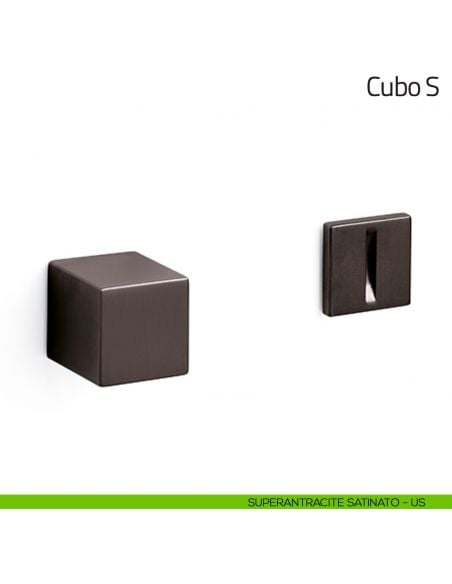 Nottolino per porta Cubo S Olivari superantracite satinato