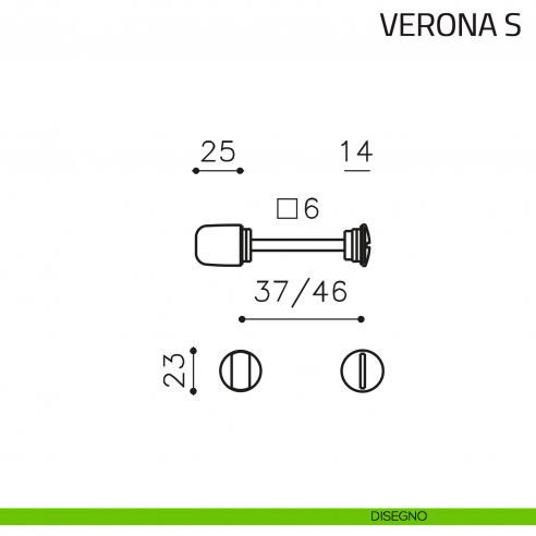 Nottolino per porta Verona S Olivari disegno
