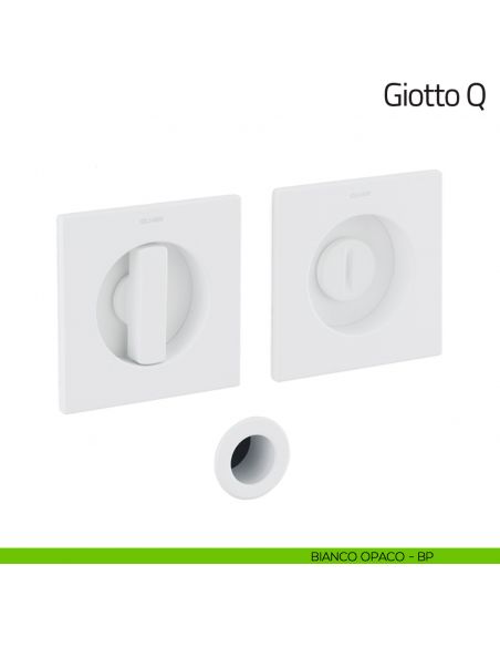 Maniglia per porta scorrevole Giotto Q Olivari bianco opaco